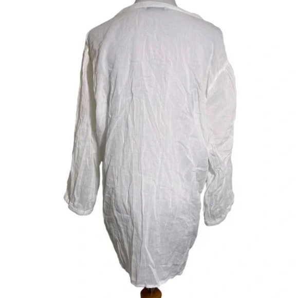 Old Navy White cotton Gauze Tunic Cover Up Sz XL - Picture 4 of 5